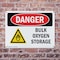 Signmission Bulk Oxygen Storage Danger Sign, Plastic, 14in W x 10in L, 2PK OS-2PACK-DS-P-1014-L-1856 - alternate 5